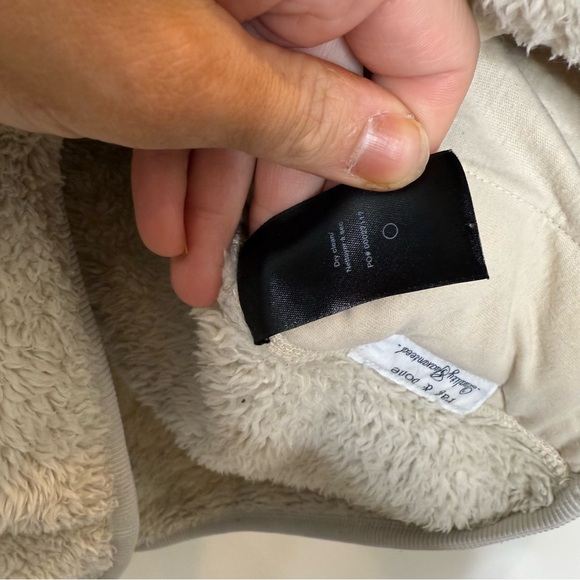 Rag & Bone 1/4 Zip Pullover Fleece Sherpa Cozy Sweater Jacket size small - Picture 12 of 12